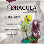 Plagát k podujatiu Dracula a priatelia - krvavá spravodlivosť na rok 2024