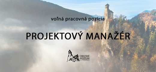 Voľná pracovná pozícia – projektový manažér